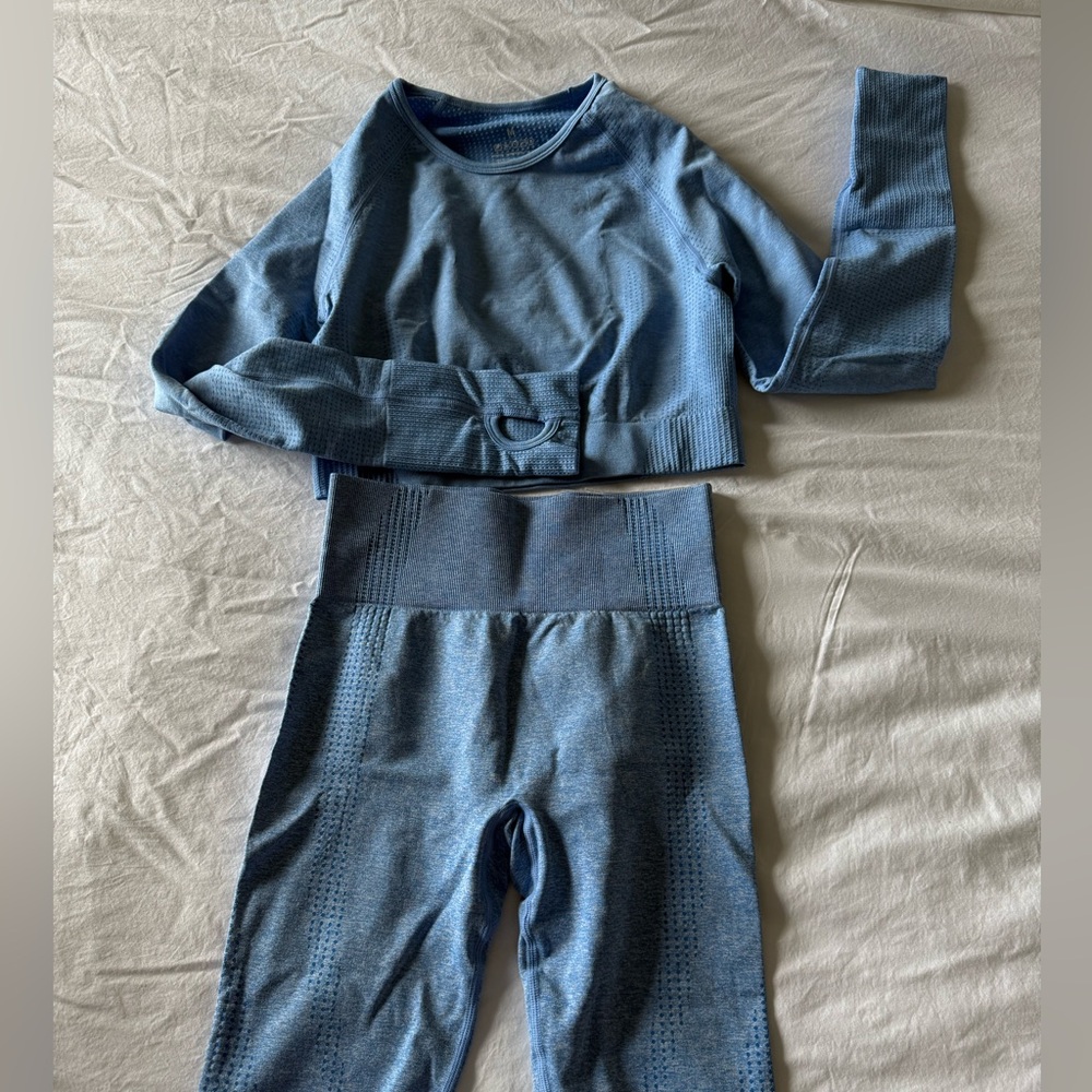 Blue Seamless Activewear Set